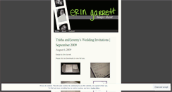 Desktop Screenshot of eringarrett.wordpress.com