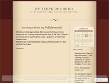Tablet Screenshot of mytrunkofchoice.wordpress.com