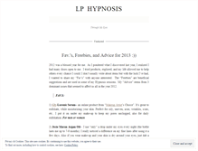 Tablet Screenshot of lphypnosis.wordpress.com