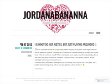 Tablet Screenshot of jordanabananna.wordpress.com