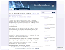 Tablet Screenshot of ethnicgenome.wordpress.com