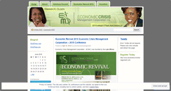 Desktop Screenshot of economiccrisismanagement.wordpress.com