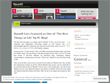 Tablet Screenshot of flauntr.wordpress.com