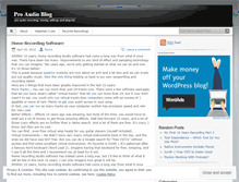 Tablet Screenshot of proaudioblog.wordpress.com