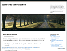 Tablet Screenshot of journeytosanctification.wordpress.com