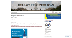 Desktop Screenshot of delawarerepublican.wordpress.com