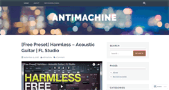 Desktop Screenshot of antimachine.wordpress.com