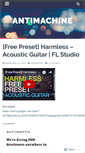 Mobile Screenshot of antimachine.wordpress.com