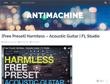 Tablet Screenshot of antimachine.wordpress.com