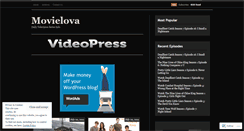 Desktop Screenshot of movielova.wordpress.com
