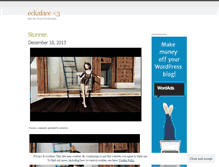 Tablet Screenshot of eekaface.wordpress.com