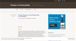 Desktop Screenshot of homeopathywritings.wordpress.com