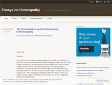 Tablet Screenshot of homeopathywritings.wordpress.com