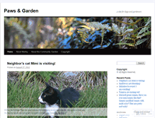 Tablet Screenshot of pawsandgarden.wordpress.com