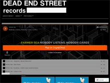 Tablet Screenshot of deadendstreetrecords.wordpress.com