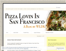 Tablet Screenshot of pizzalovininsf.wordpress.com