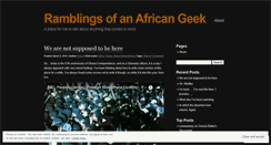 Desktop Screenshot of ghanageek.wordpress.com
