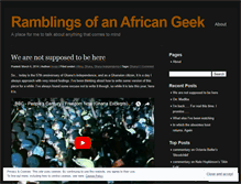 Tablet Screenshot of ghanageek.wordpress.com