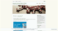Desktop Screenshot of craftylittlesewnsew.wordpress.com