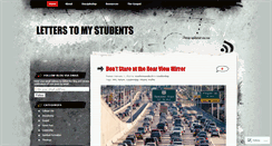 Desktop Screenshot of letterstomystudents.wordpress.com