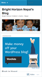 Mobile Screenshot of brighthorizonnepal.wordpress.com