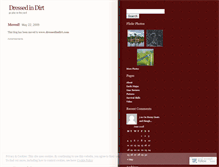 Tablet Screenshot of dressedindirt.wordpress.com