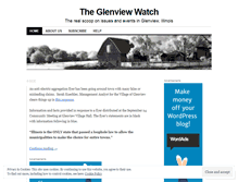 Tablet Screenshot of glenviewwatch.wordpress.com