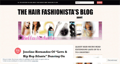 Desktop Screenshot of hairxpertista.wordpress.com