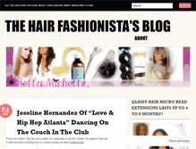 Tablet Screenshot of hairxpertista.wordpress.com