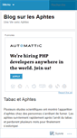 Mobile Screenshot of aphtes.wordpress.com