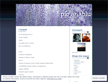 Tablet Screenshot of pioggiablu.wordpress.com