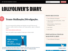Tablet Screenshot of lollyoliver.wordpress.com