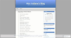 Desktop Screenshot of missindiana.wordpress.com