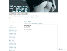 Tablet Screenshot of brancoleone.wordpress.com