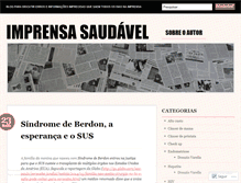Tablet Screenshot of imprensasaudavel.wordpress.com