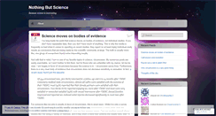 Desktop Screenshot of nothingbutscience.wordpress.com