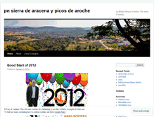 Tablet Screenshot of pnsierradearacena.wordpress.com