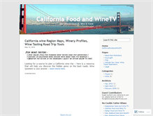 Tablet Screenshot of californiafoodandwinetv.wordpress.com