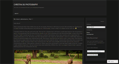 Desktop Screenshot of christinasiuphotography.wordpress.com