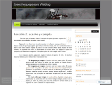 Tablet Screenshot of josechequepasa.wordpress.com