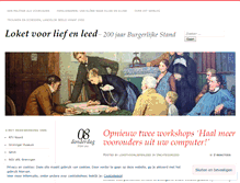 Tablet Screenshot of loketvoorliefenleed.wordpress.com