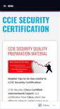 Mobile Screenshot of cciesecurityexams.wordpress.com