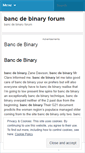 Mobile Screenshot of enter.bancdebinaryforum.wordpress.com