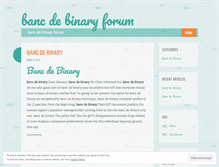 Tablet Screenshot of enter.bancdebinaryforum.wordpress.com