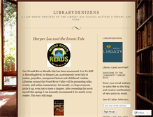 Tablet Screenshot of librarydenizen.wordpress.com