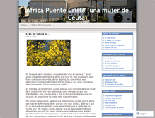 Tablet Screenshot of africapuente.wordpress.com