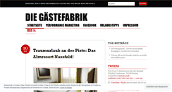 Desktop Screenshot of gaestefabrik.wordpress.com