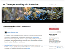 Tablet Screenshot of negociosostenible.wordpress.com