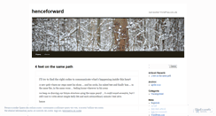 Desktop Screenshot of henceforward.wordpress.com
