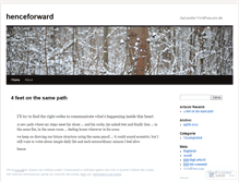 Tablet Screenshot of henceforward.wordpress.com